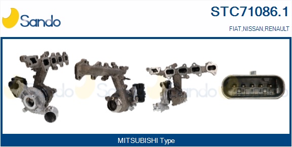 Turbocompressore, sovralimentazione SANDO STC71086.1
