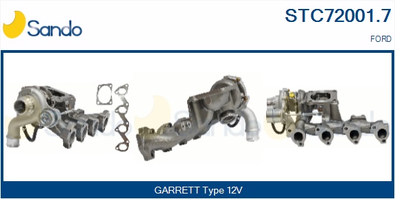 Turbocompressore, sovralimentazione SANDO STC72001.7