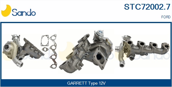 Turbocompressore, sovralimentazione SANDO STC72002.7