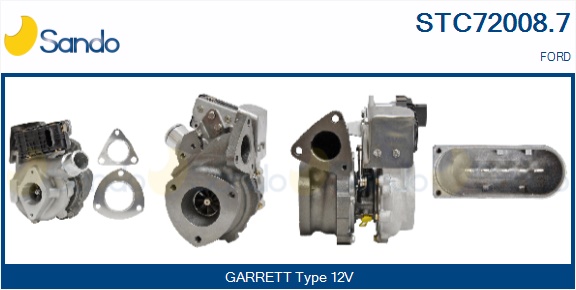Turbocompressore, sovralimentazione SANDO STC72008.7