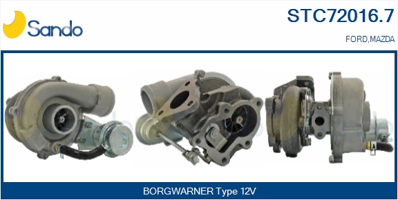 Turbocompressore, sovralimentazione SANDO STC72016.7