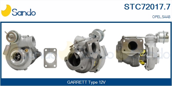 Turbocompressore, sovralimentazione SANDO STC72017.7