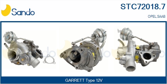 Turbocompressore, sovralimentazione SANDO STC72018.7
