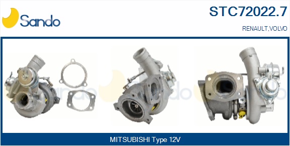 Turbocompressore, sovralimentazione SANDO STC72022.7