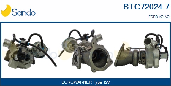Turbocompressore, sovralimentazione SANDO STC72024.7