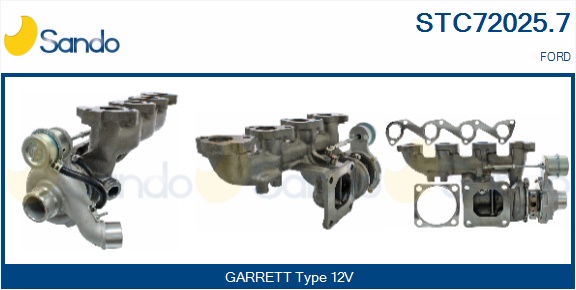 Turbocompressore, sovralimentazione SANDO STC72025.7