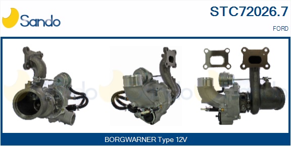 Turbocompressore, sovralimentazione SANDO STC72026.7