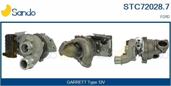 Turbocompressore, sovralimentazione SANDO STC72028.7