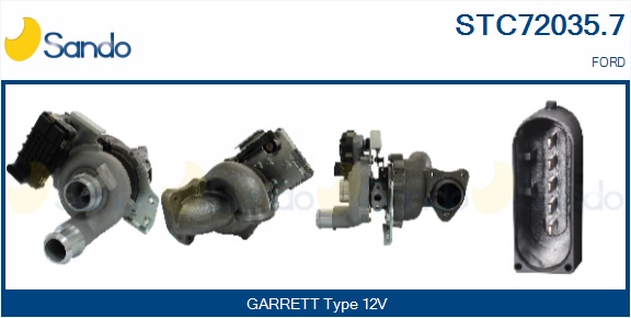 Turbocompressore, sovralimentazione SANDO STC72035.7