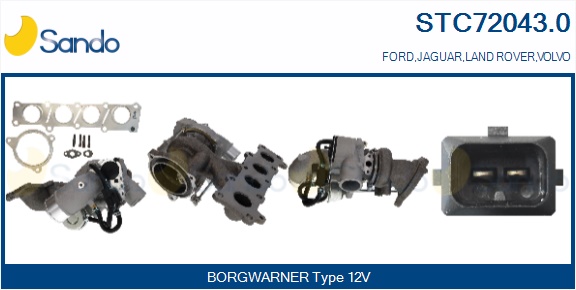 Turbocompressore, sovralimentazione SANDO STC72043.0
