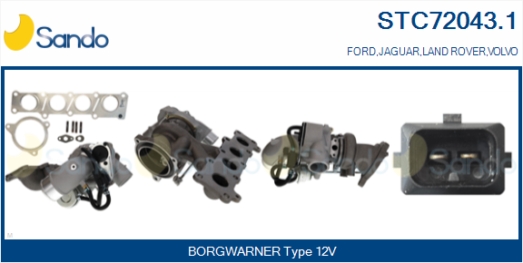 Turbocompressore, sovralimentazione SANDO STC72043.1