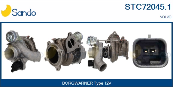 Turbocompressore, sovralimentazione SANDO STC72045.1