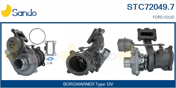 Turbocompressore, sovralimentazione SANDO STC72049.7