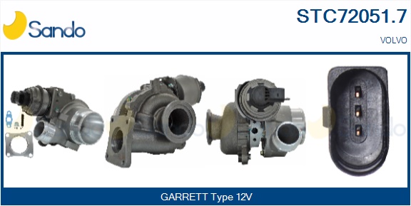 Turbocompressore, sovralimentazione SANDO STC72051.7