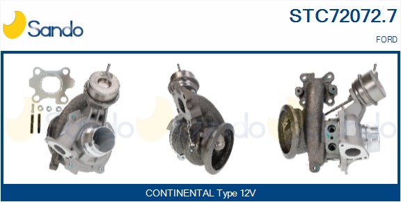 Turbocompressore, sovralimentazione SANDO STC72072.7