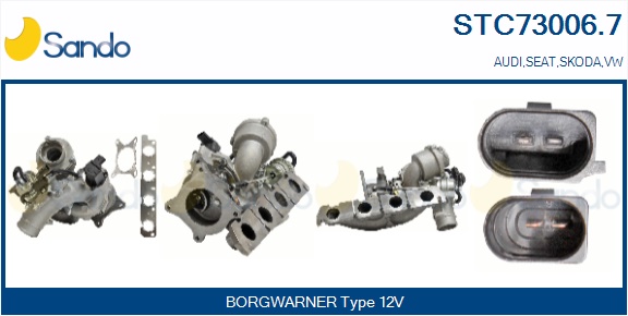 Turbocompressore, sovralimentazione SANDO STC73006.7
