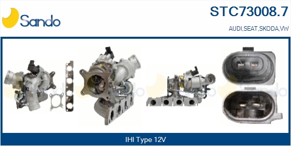 Turbocompressore, sovralimentazione SANDO STC73008.7