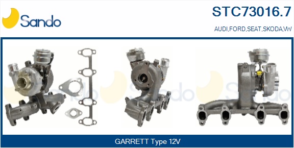 Turbocompressore, sovralimentazione SANDO STC73016.7