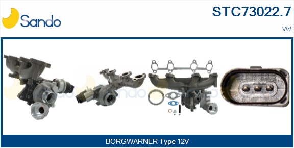 Turbocompressore, sovralimentazione SANDO STC73022.7