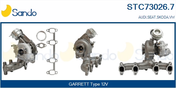 Turbocompressore, sovralimentazione SANDO STC73026.7