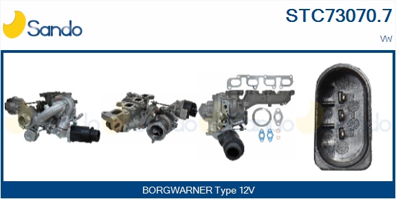 Turbocompressore, sovralimentazione SANDO STC73070.7