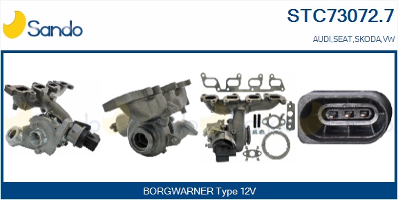 Turbocompressore, sovralimentazione SANDO STC73072.7