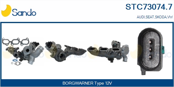 Turbocompressore, sovralimentazione SANDO STC73074.7
