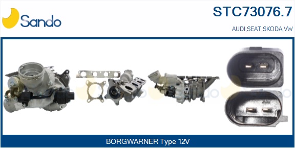 Turbocompressore, sovralimentazione SANDO STC73076.7
