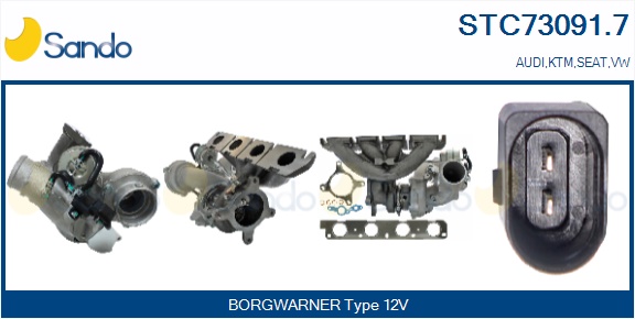 Turbocompressore, sovralimentazione SANDO STC73091.7