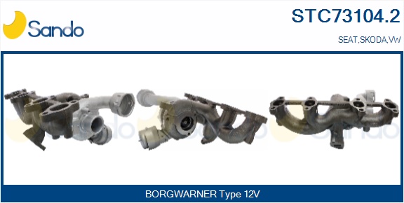Turbocompressore, sovralimentazione SANDO STC73104.2