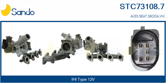 Turbocompressore, sovralimentazione SANDO STC73108.7