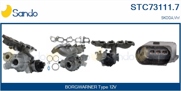 Turbocompressore, sovralimentazione SANDO STC73111.7