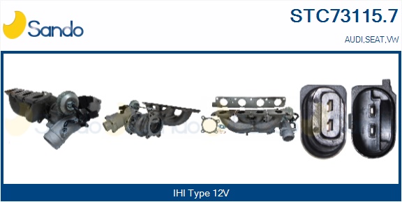 Turbocompressore, sovralimentazione SANDO STC73115.7