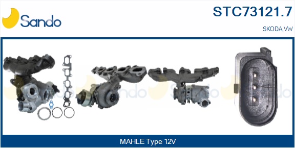 Turbocompressore, sovralimentazione SANDO STC73121.7