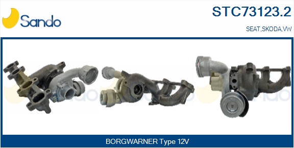 Turbocompressore, sovralimentazione SANDO STC73123.2