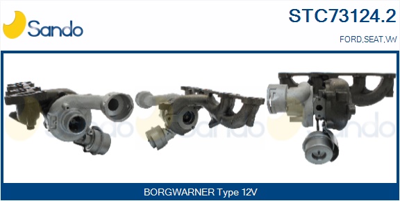 Turbocompressore, sovralimentazione SANDO STC73124.2