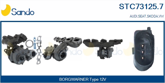 Turbocompressore, sovralimentazione SANDO STC73125.7