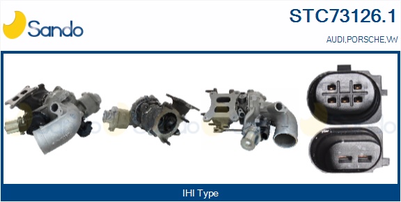 Turbocompressore, sovralimentazione SANDO STC73126.1