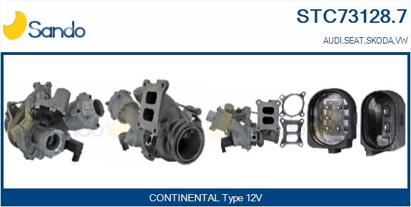 Turbocompressore, sovralimentazione SANDO STC73128.7