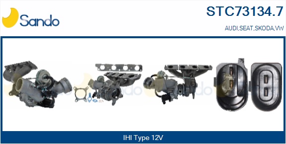 Turbocompressore, sovralimentazione SANDO STC73134.7