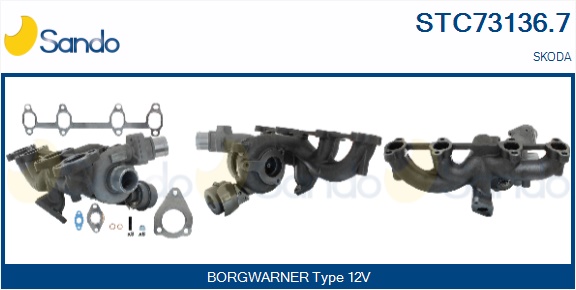 Turbocompressore, sovralimentazione SANDO STC73136.7