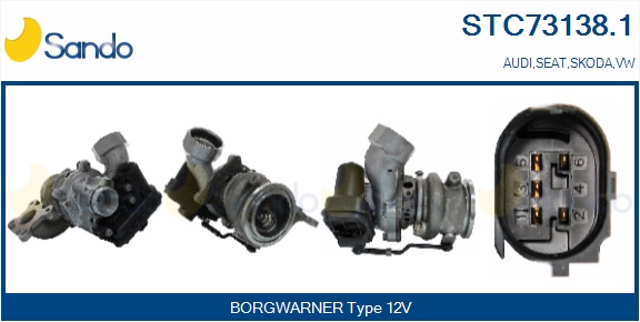 Turbocompressore, sovralimentazione SANDO STC73138.1