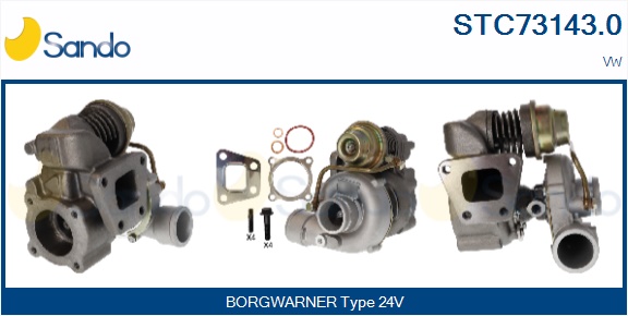 Turbocompressore, sovralimentazione SANDO STC73143.0