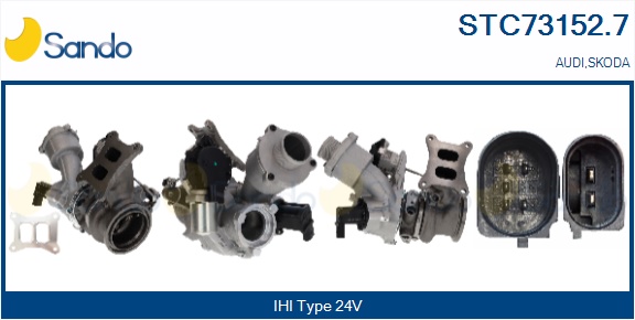 Turbocompressore, sovralimentazione SANDO STC73152.7
