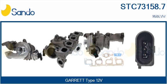 Turbocompressore, sovralimentazione SANDO STC73158.7