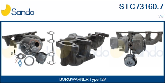 Turbocompressore, sovralimentazione SANDO STC73160.7