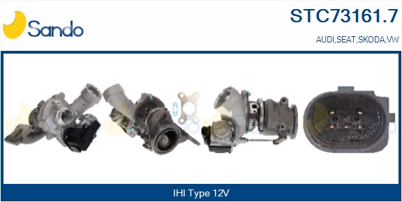 Turbocompressore, sovralimentazione SANDO STC73161.7