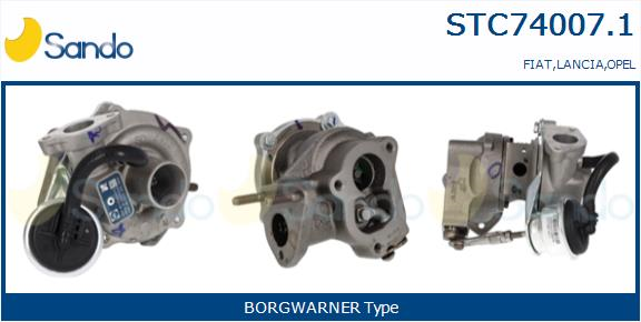 SANDO TURBOCOMPRESSORE SOVRALIMENTAZIONE FIAT