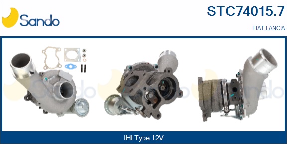 Turbocompressore, sovralimentazione SANDO STC74015.7
