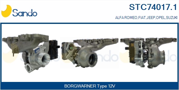 Turbocompressore, sovralimentazione SANDO STC74017.1